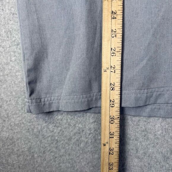 Travis Mathew Mens Size XL Quarter Zip Pullover Golf Jacket Gray Black Stripes - Picture 5 of 8